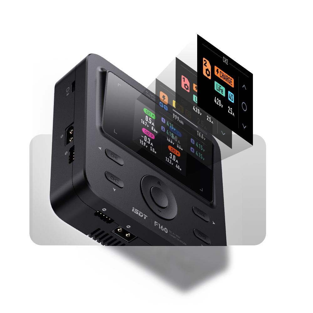 ISDT F160 4CH AC Dört Kanallı  - Toolkitrc M6Dac Smart Charger incelemesi ve fiyatı